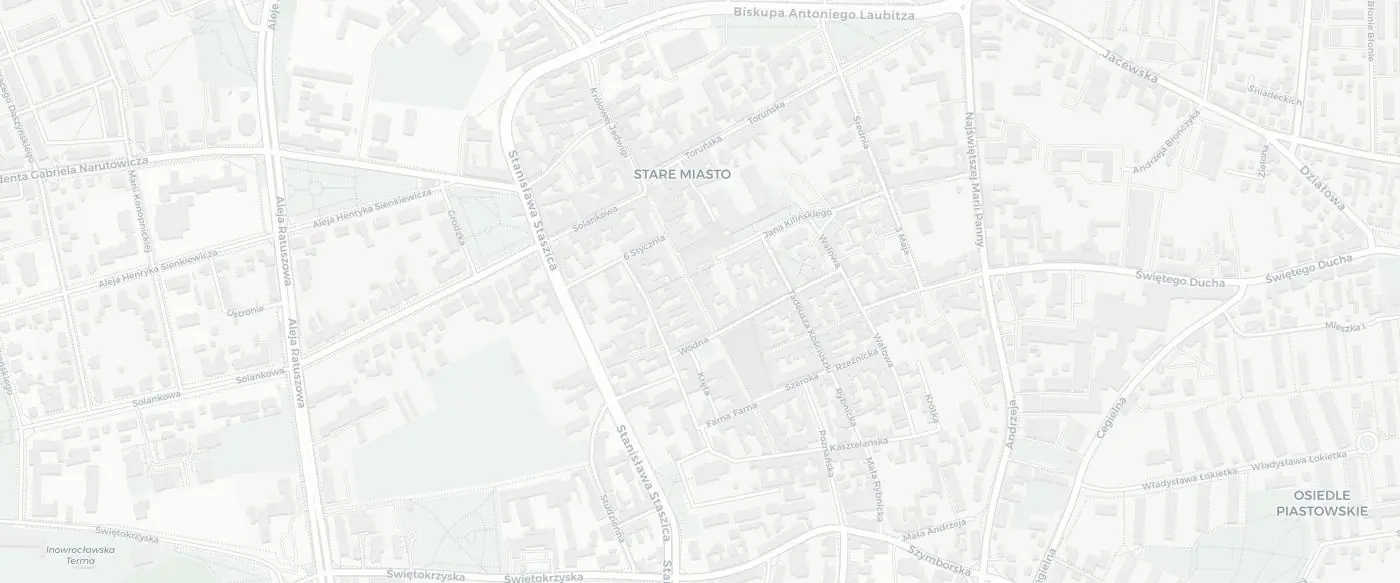 Mapa dojazdu do salonu VisionOptyk Inowrocław