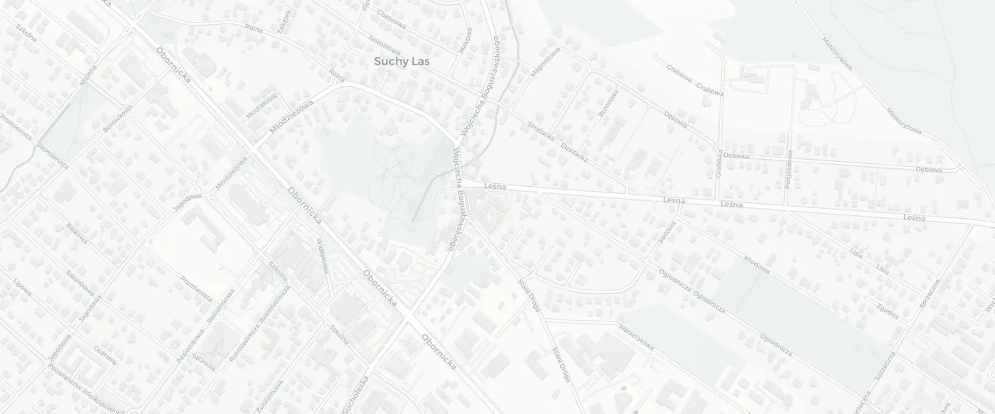 Mapa dojazdu do salonu VisionOptyk Suchy Las
