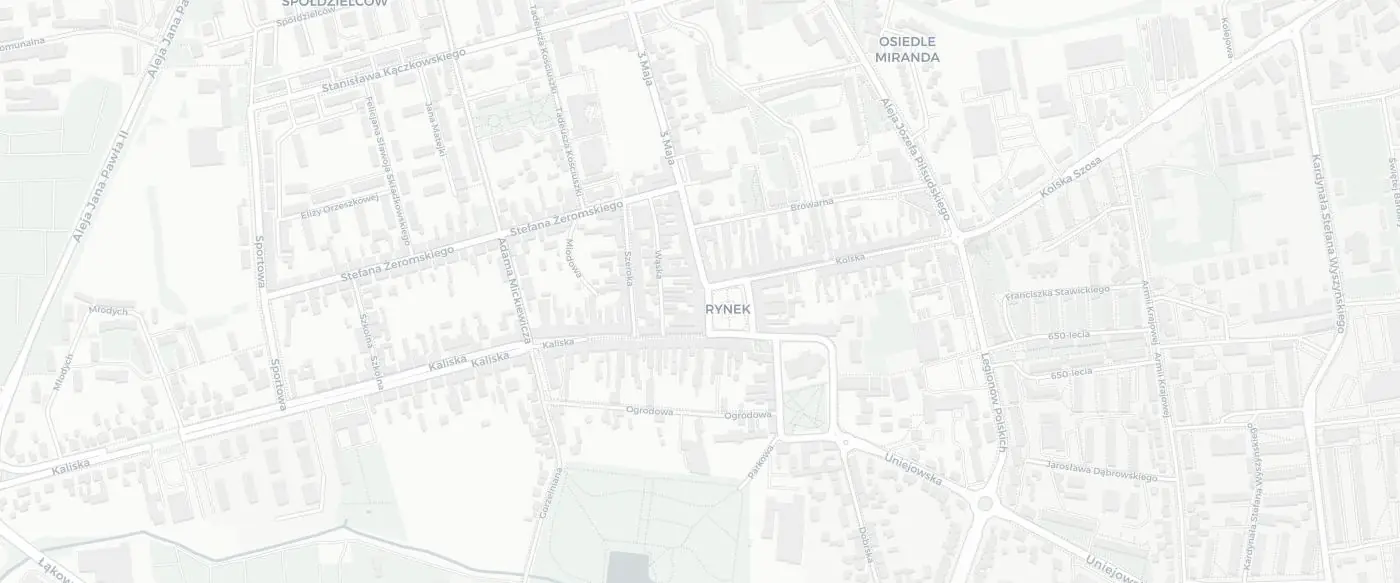 Mapa dojazdu do salonu VisionOptyk Turek